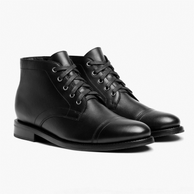 Thursday Boots Cadet μποτεσ με κορδονια ανδρικα μαυρα | GR7639ZIH