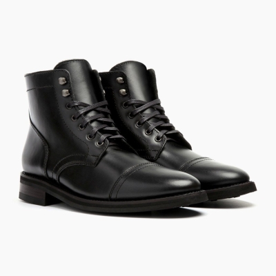Thursday Boots Captain μποτεσ με κορδονια ανδρικα μαυρα | GR9863UGS
